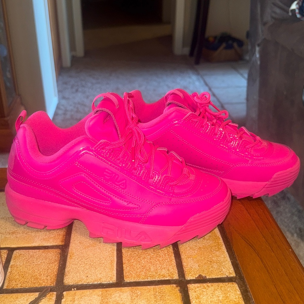 Fila Disruptor Hot Pink EUC - Picture 2 of 9